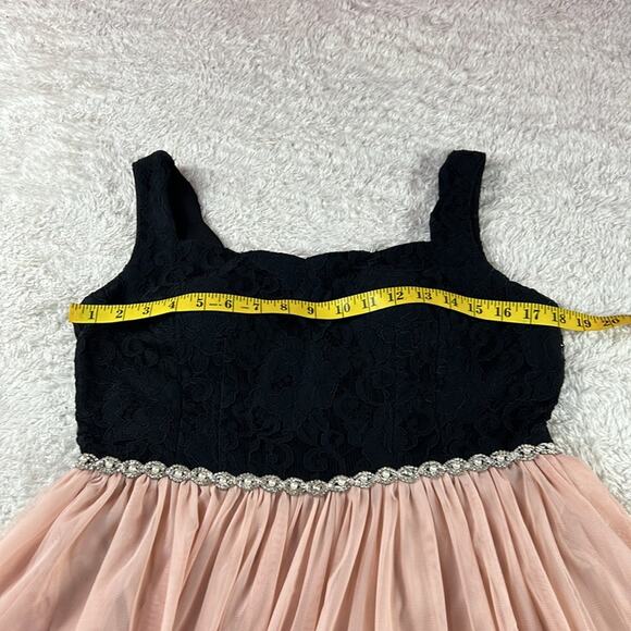 Jodi Kristopher tulle and lace cocktail party dress, size 13 - Picture 5 of 9